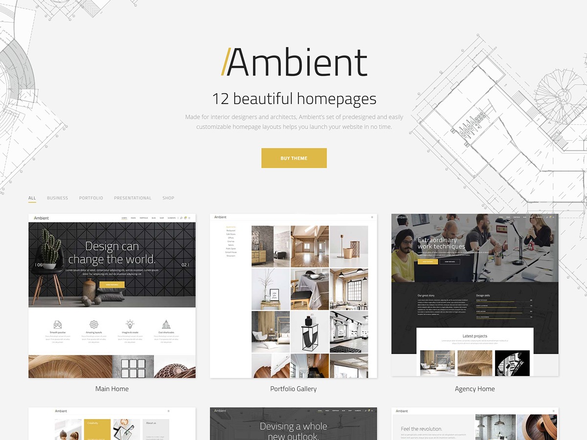 Ambient premium WordPress theme