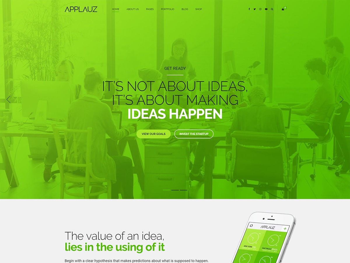 Applauz premium WordPress theme