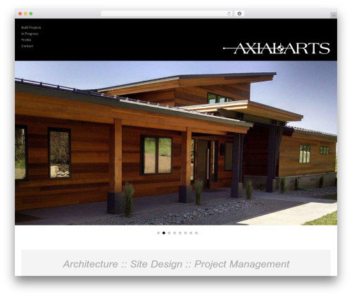 Architecture WordPress theme - axialarts.com