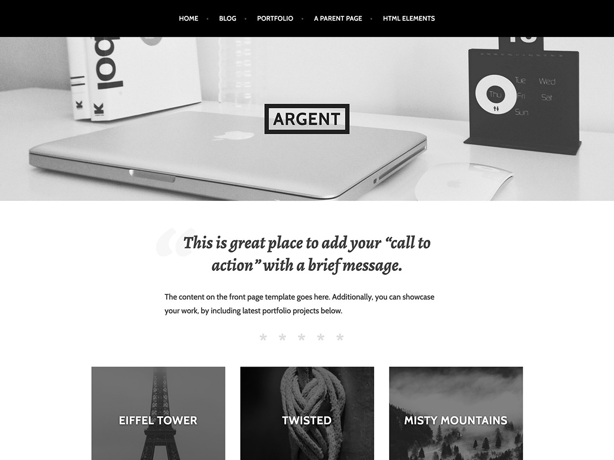 Argent WordPress theme download by Automattic