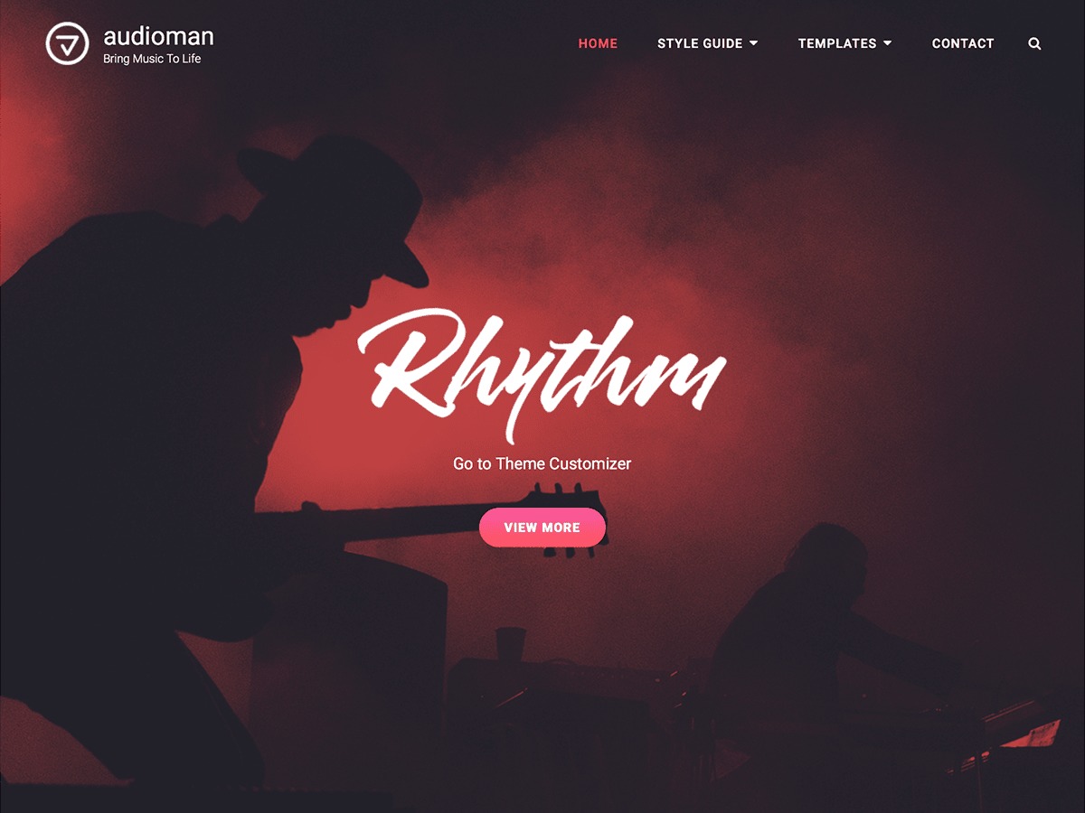 Audioman WordPress portfolio theme by Catch Themes