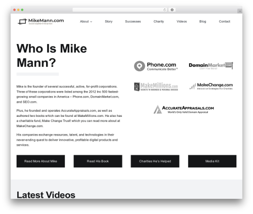 Avada Child WordPress theme for business - mikemann.com