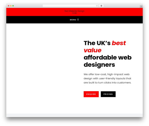 Avada company WordPress theme - red-website-design.co.uk