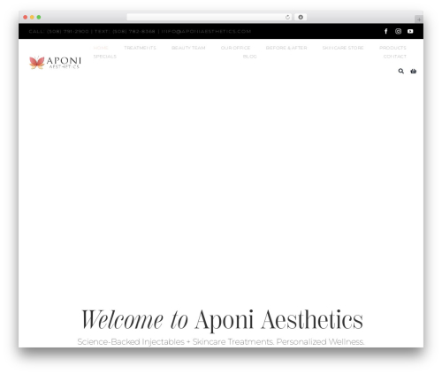 Avada medical WordPress theme - aponiaesthetics.com