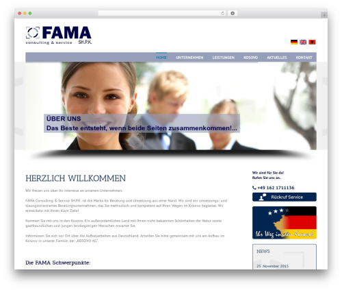 Avada theme WordPress - fama-consulting.de