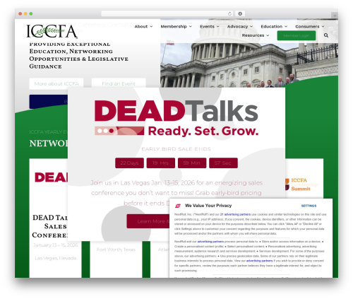Avada theme WordPress - iccfa.com