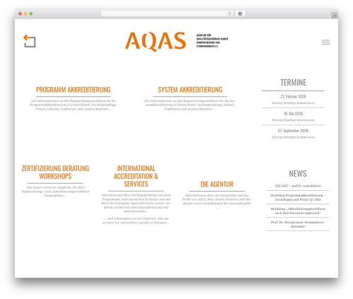 Avada theme WordPress - aqas.de
