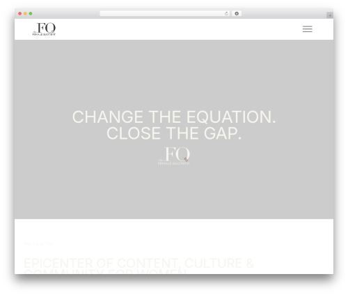 Avada theme WordPress - thefemalequotient.com