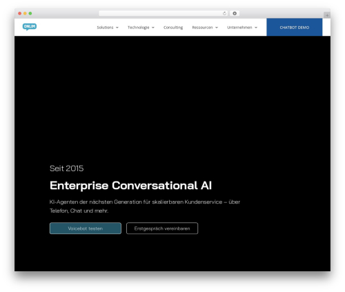 Avada top WordPress theme - onlim.com