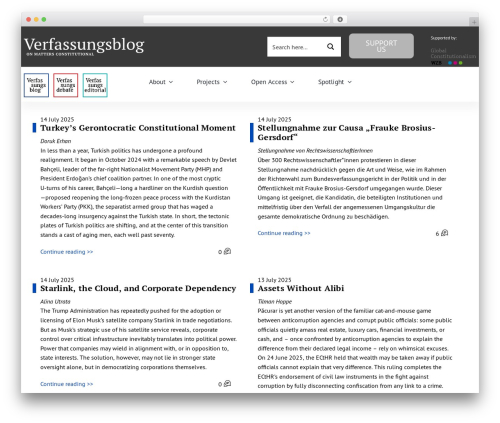 Avada WordPress blog theme - verfassungsblog.de