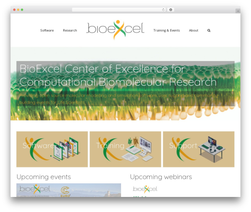 Avada WordPress page theme - bioexcel.eu