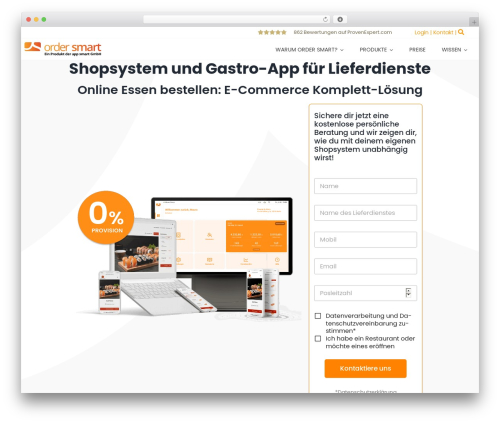 Avada WordPress shop theme - ordersmart.de