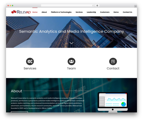 Avada WordPress theme - relevad.com