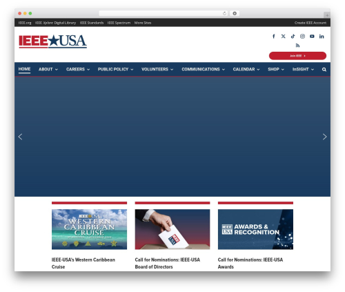Avada WordPress theme design - ieeeusa.org