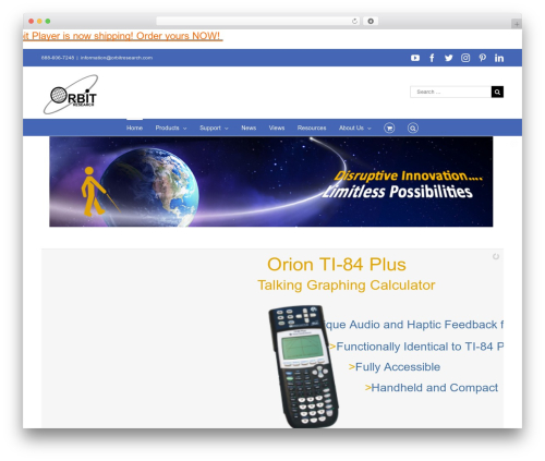 Avada WordPress theme - orbitresearch.com