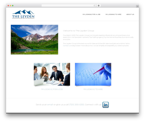 Avada WordPress theme - leydengroup.com