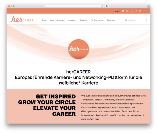 Avada WordPress theme - her-career.com