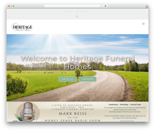 Avada WordPress theme - heritagefuneral.com