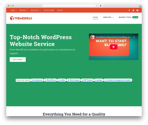 Avada WordPress theme - themeskills.com