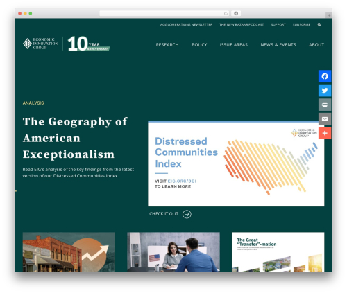 Avada WordPress theme - eig.org