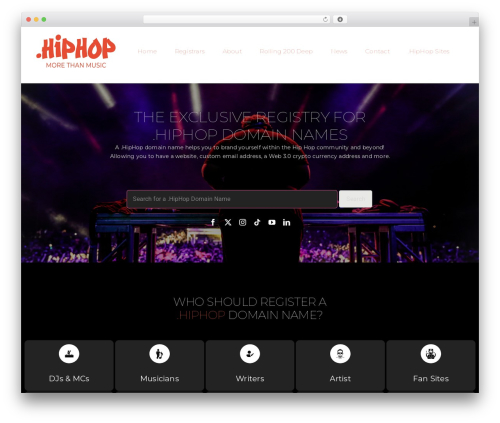 Avada WordPress theme - get.hiphop