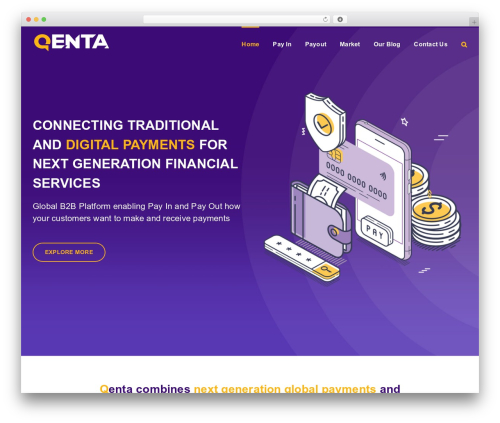 Avada WordPress theme - qenta.com