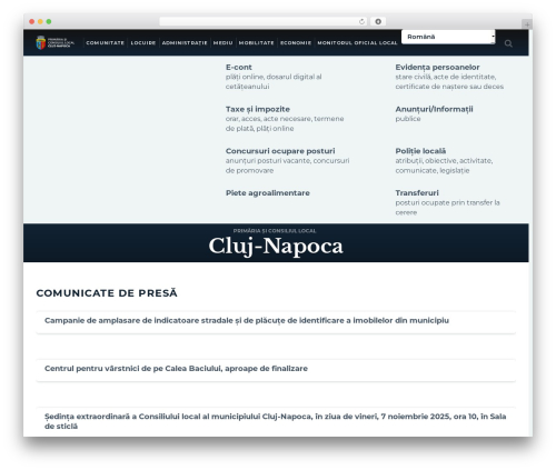 Avada WordPress theme - primariaclujnapoca.ro