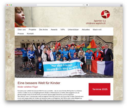 Avada WordPress website theme - sportler4achildrensworld.de