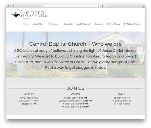 Avada WordPress website theme - cbcgreeneville.com