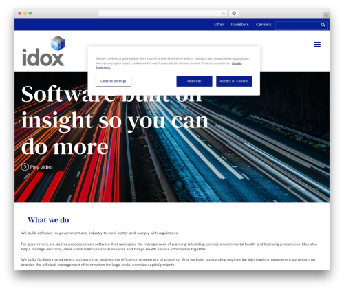 Avada WP theme - idoxgroup.com