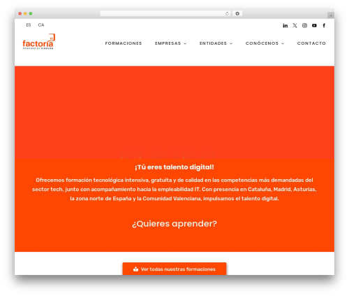 Avada WP theme - factoriaf5.org