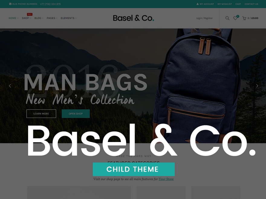 Basel Child WordPress theme by XTemos
