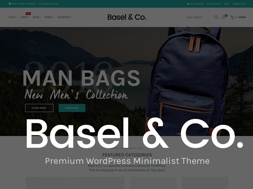Basel WordPress theme by Xtemos