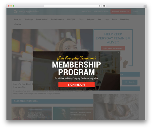 Beaver Builder Theme best WordPress theme - everydayfeminism.com