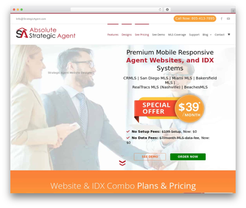 Best WordPress theme Avada - strategicagent.com