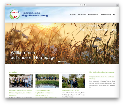 Best WordPress theme Avada - bingo-umweltstiftung.de
