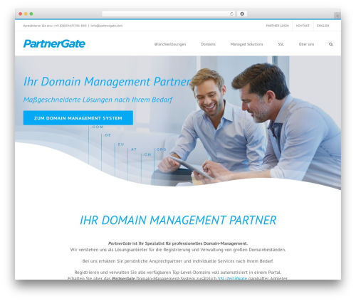 Best WordPress theme Avada - partnergate.com