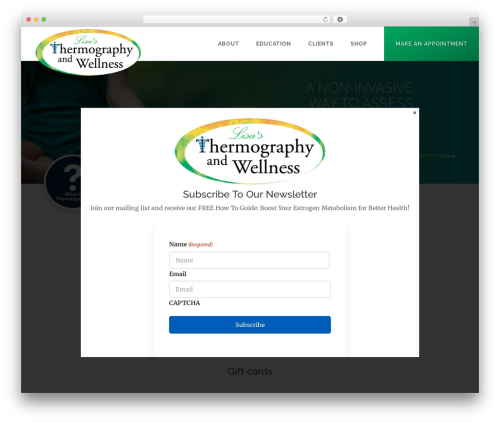 Best WordPress theme Divi - lisasthermographyandwellness.com