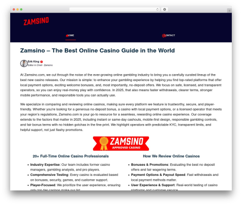 Best WordPress theme GeneratePress - zamsino.com