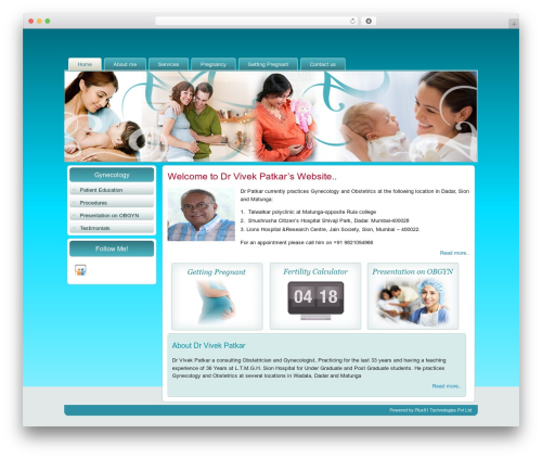 Best WordPress theme gynecology - drpatkar.com