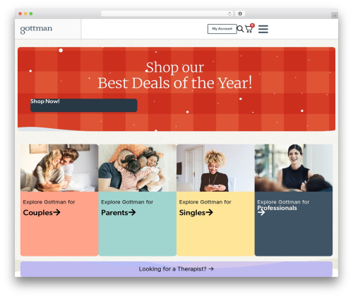 Best WordPress theme Hello Elementor - gottman.com