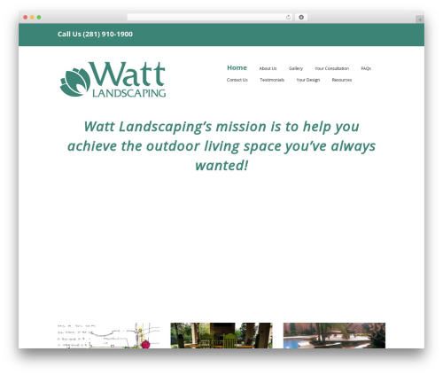 Best WordPress theme Make - wattlandscaping.com