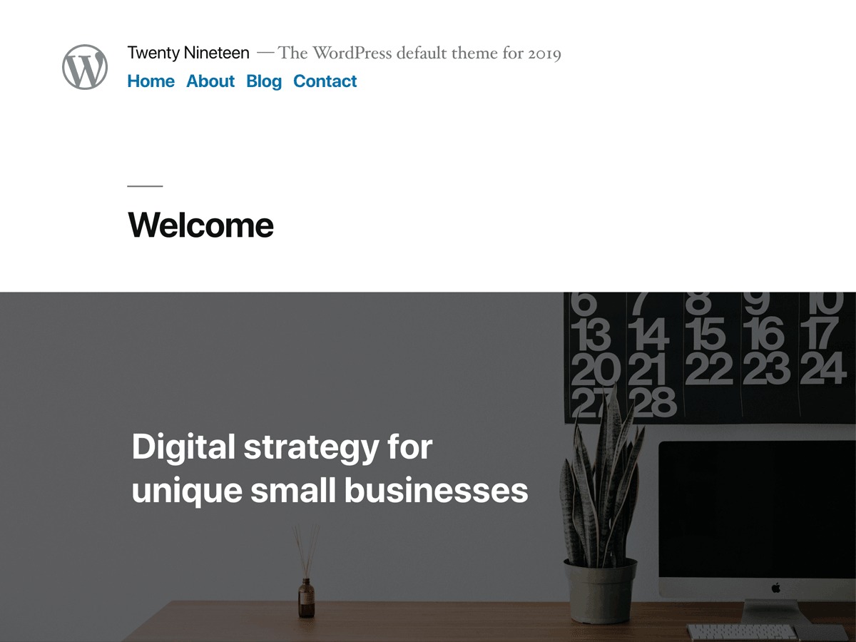 Best WordPress theme Twenty Nineteen Child