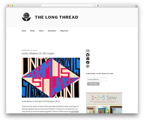 Best WordPress theme Twenty Seventeen - thelongthread.com