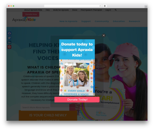 Best WordPress theme Bridge - apraxia-kids.org