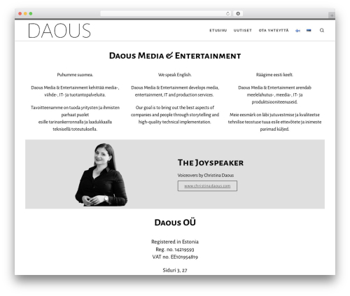 Best WordPress theme Customizr - daous.com
