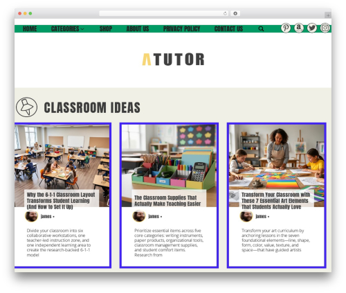 Best WordPress theme GeneratePress - atutor.ca