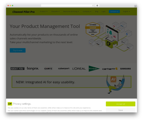 Best WordPress theme OceanWP - channelpilot.com