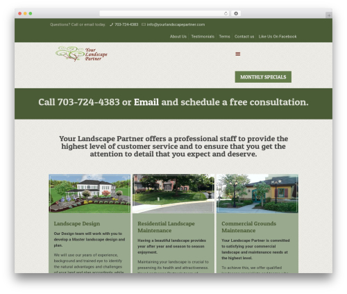 Betheme premium WordPress theme - yourlandscapepartner.com