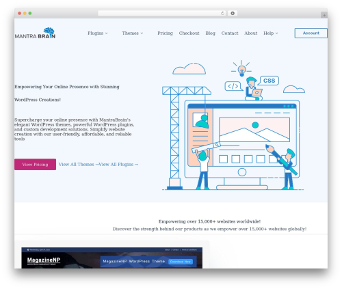 Blocksy best free WordPress theme - mantrabrain.com